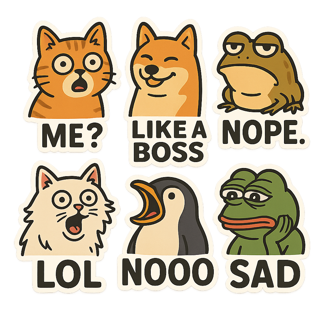 Funny sticker pack