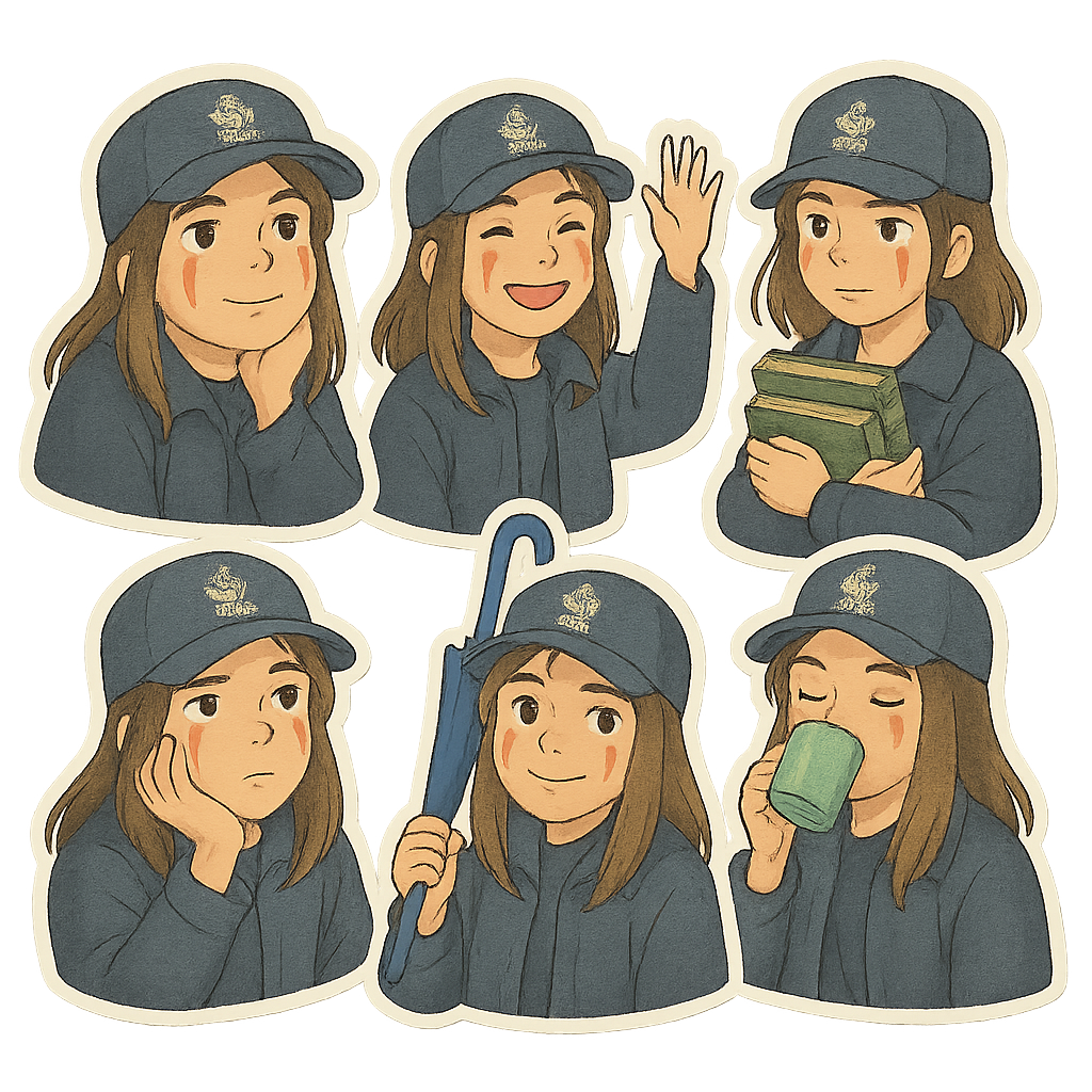 Ghibli Style sticker pack